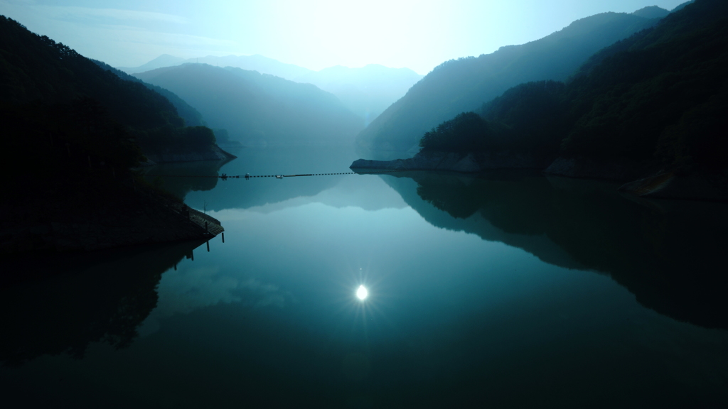 水面の太陽