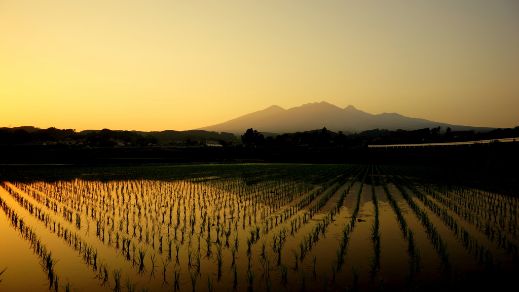 八ヶ岳の夕暮れ