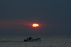 11Feb13今日の夕日