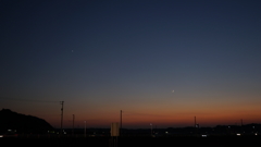 今宵、月と金星の関係