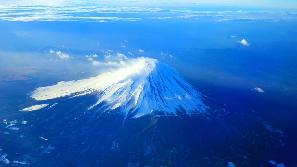 空撮：富士山