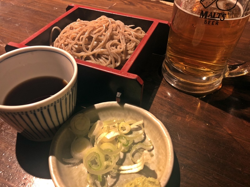 居酒屋の蕎麦