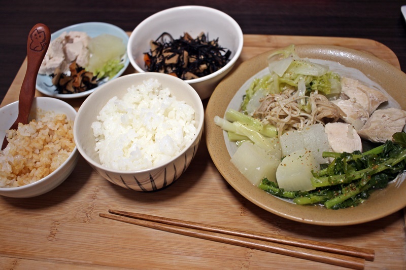 きょうの父ちゃんと長男の夕飯