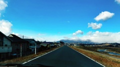 雪雲かかる赤城山