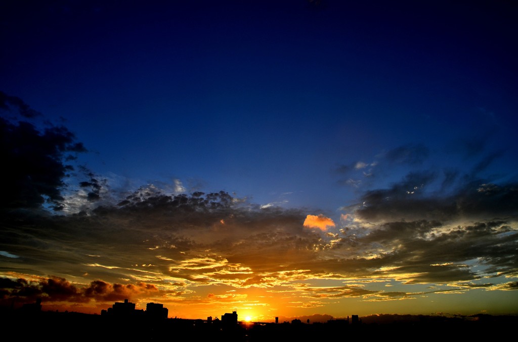 夕日