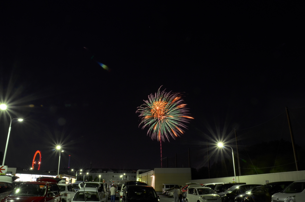 西武園遊園地の花火 1