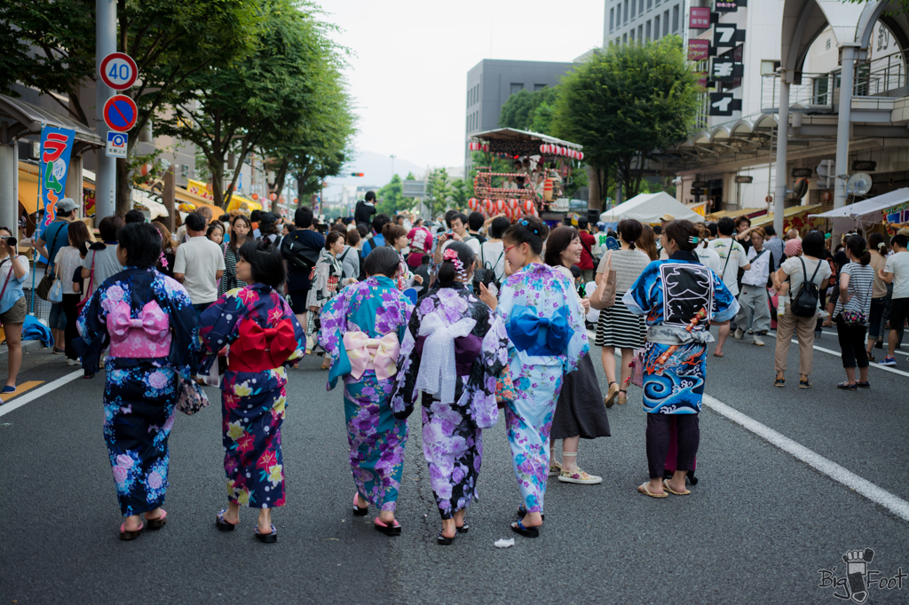 夏装束、祭りへ