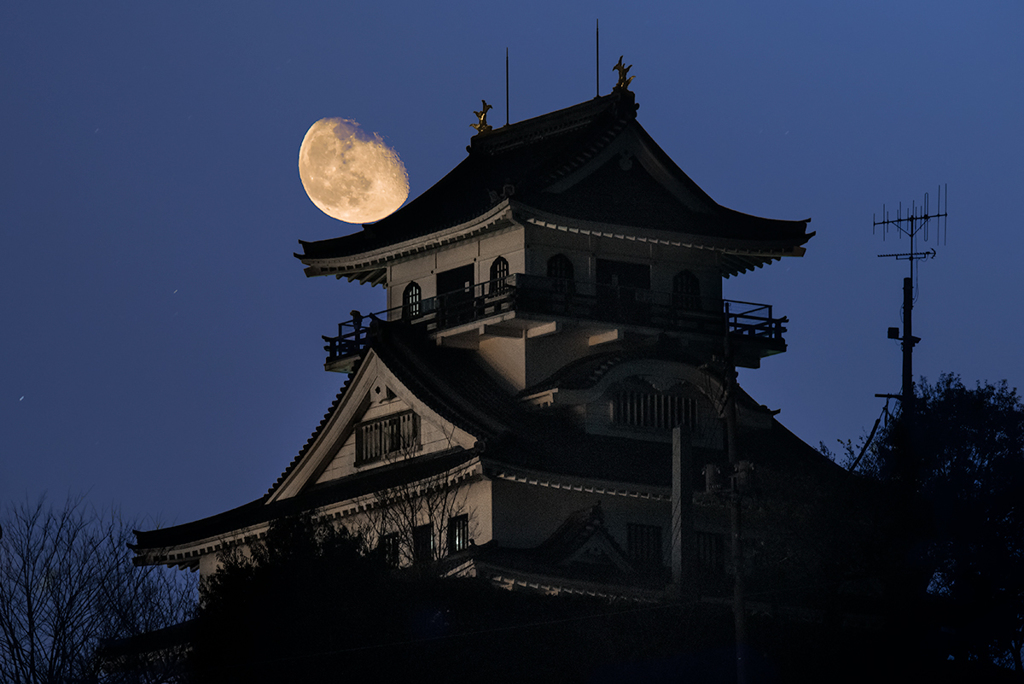 河原城とお月さま