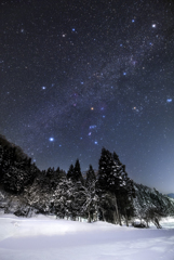 Winter starry sky of February*2