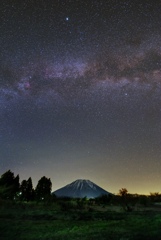 大山と夏の大三角