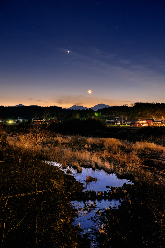 月と金星と火星