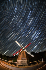 Windmill ＆ Winter stars　-composite-