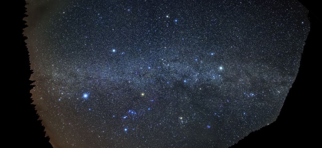 Winter starry sky パノラマVer