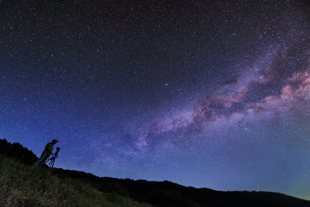 広がる星空の下で・・・