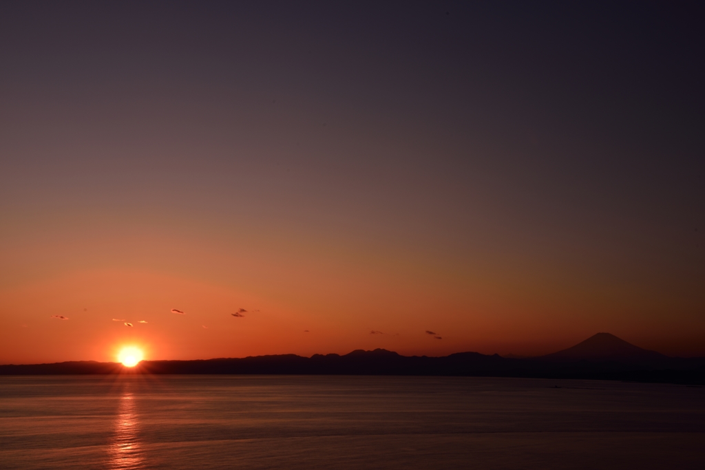 灯台からの夕陽！