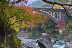 ”奥多摩紅葉（御岳橋）”