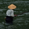 釣り師の背中！