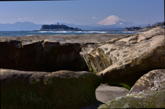 干潮時の稲村ケ崎