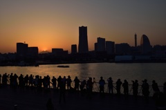 みなとみらい”ダイヤモンド富士-1”