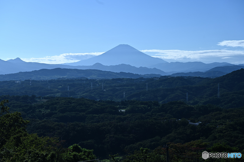 長閑な午後の富士景