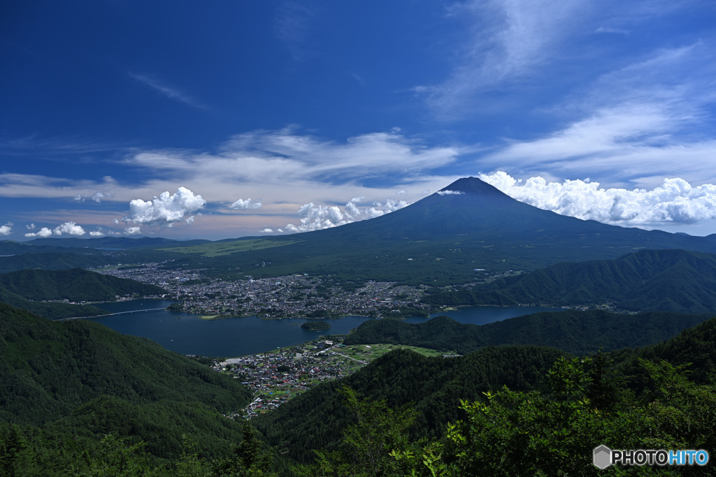 夏富士景に魅入る