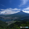 夏富士景に魅入る