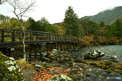 この橋が湯川の源流