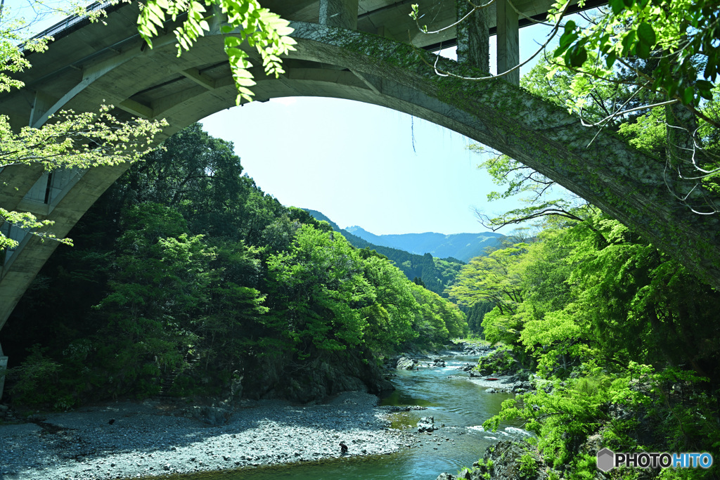 御岳橋からの上流