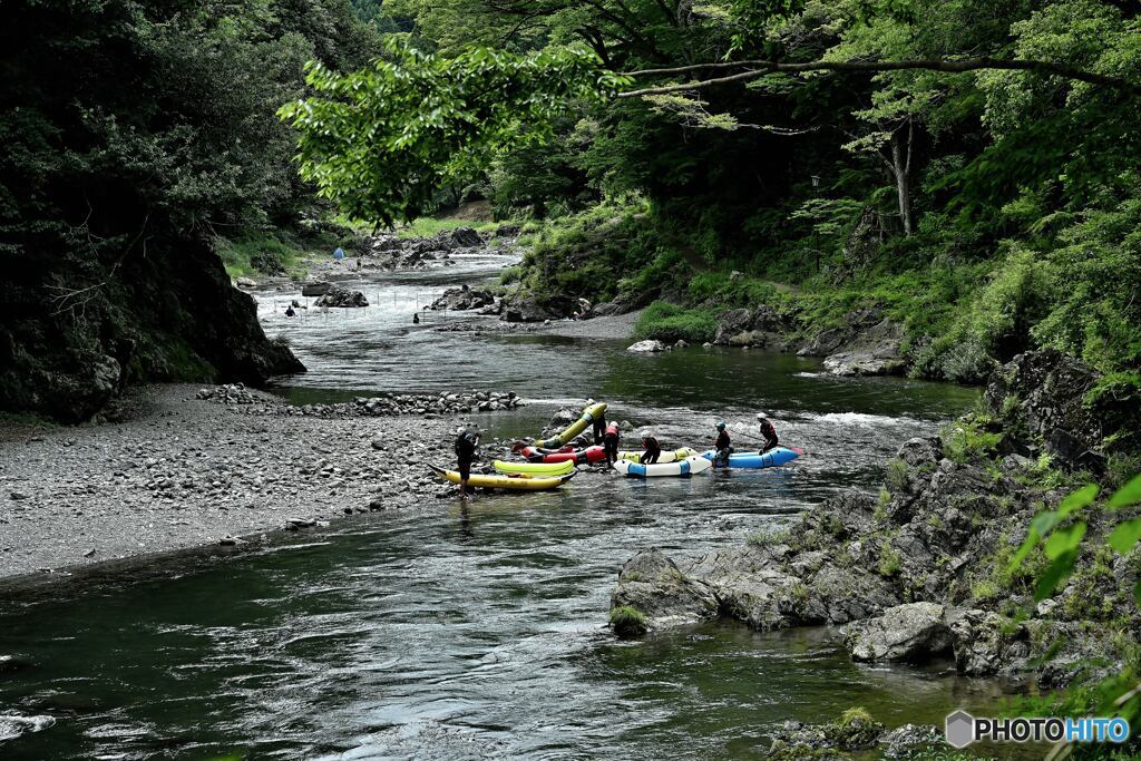 御岳渓谷の夏