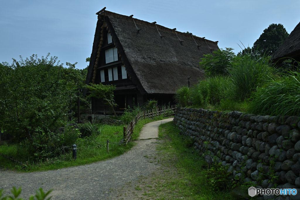 端麗な白川郷の合掌造り