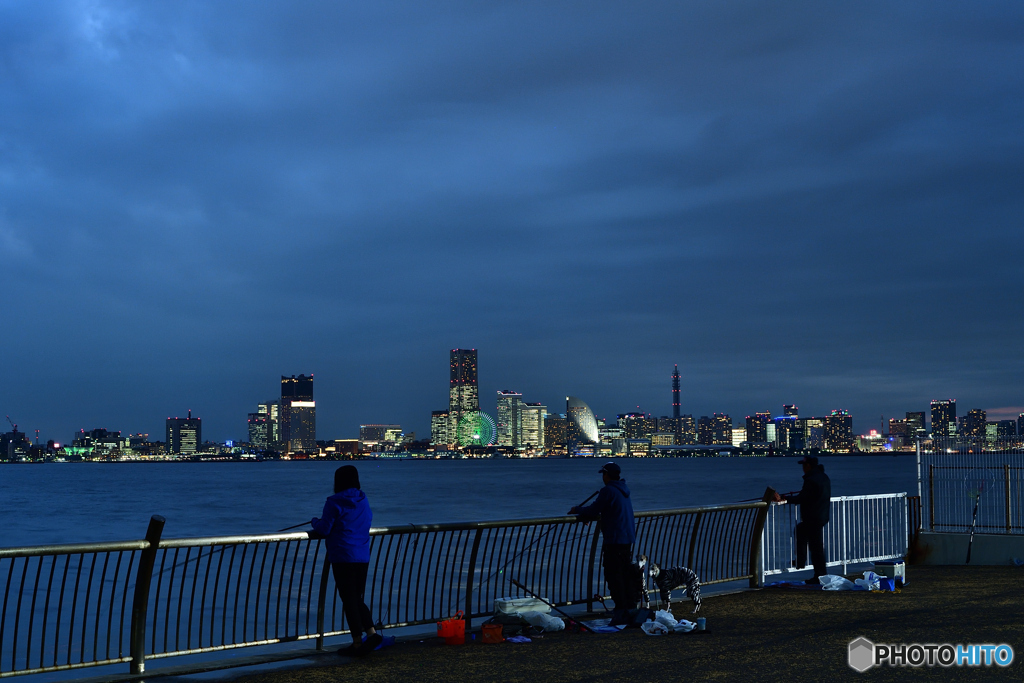 夜景を楽しみながら