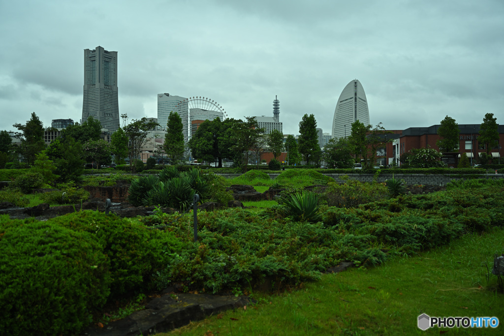 日本庭園とMM21