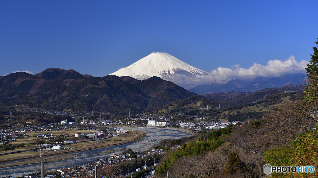富士山が源流の酒匂川
