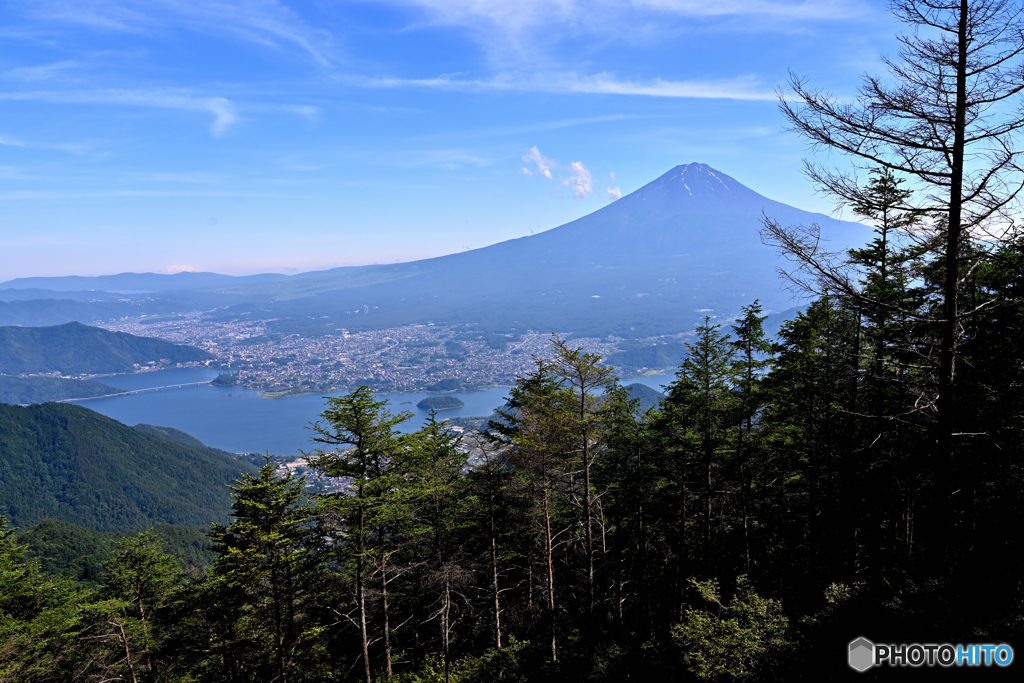峠からの夏富士