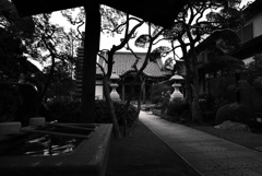 ”お寺の境内”