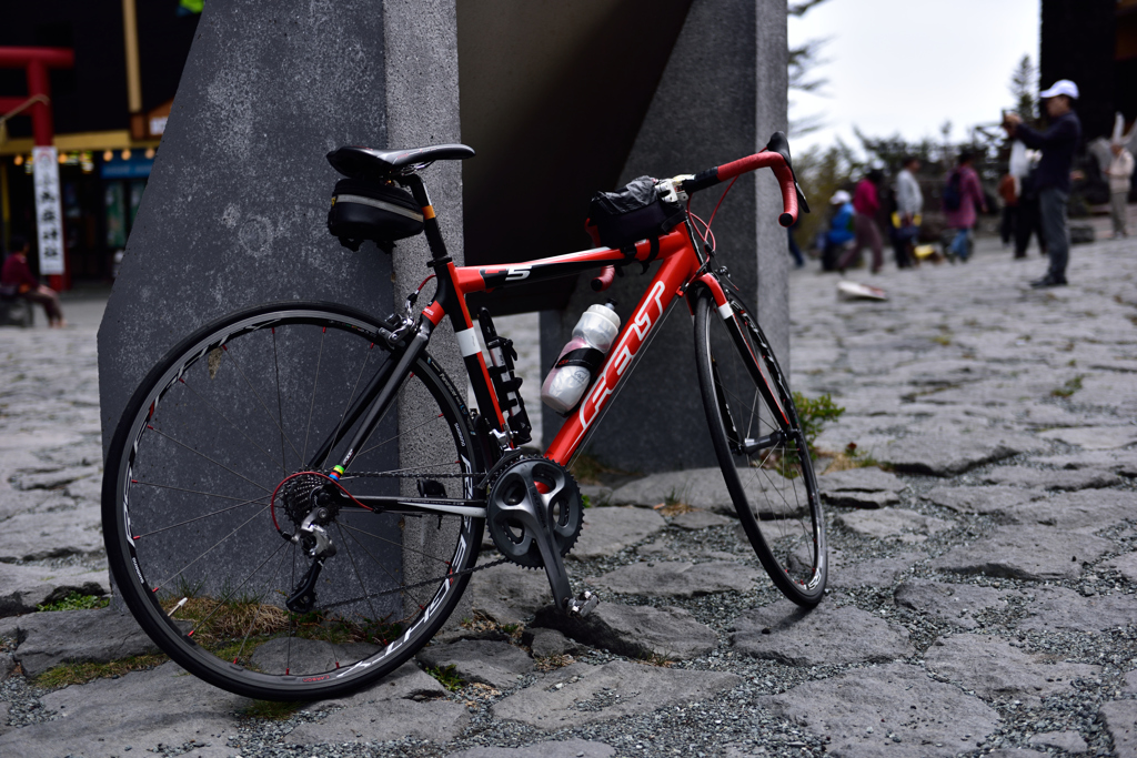 富士の自転車レースに