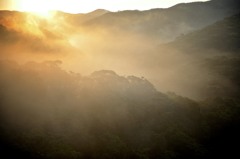 沖縄やんばる地区の朝焼け