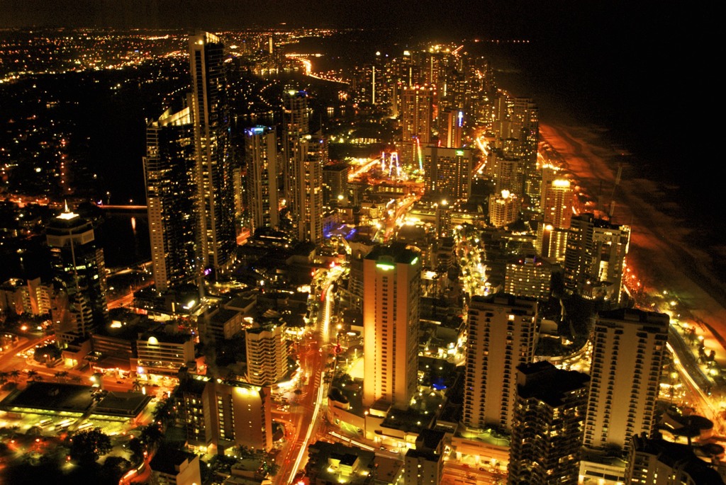 Gold Coastの夜景 AUSTRALIA