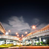 六甲アイランド　高架　夜景