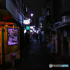 新宿ゴールデン街まねき通りのキャロット前より