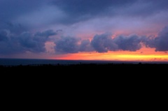 夕陽と雲