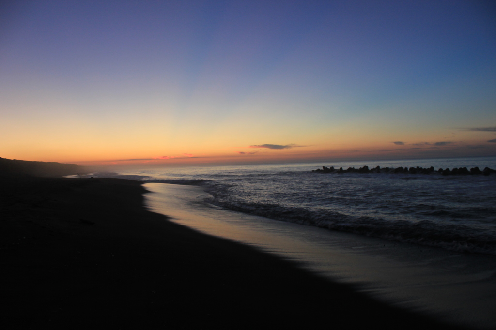 夕方の海