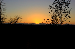 池田町の夕日