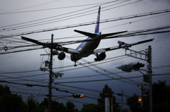 空港のある町景