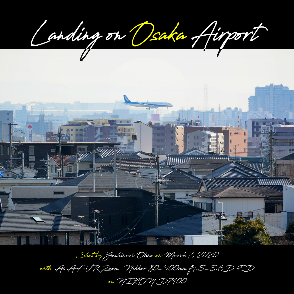 Landing on Osaka Airport