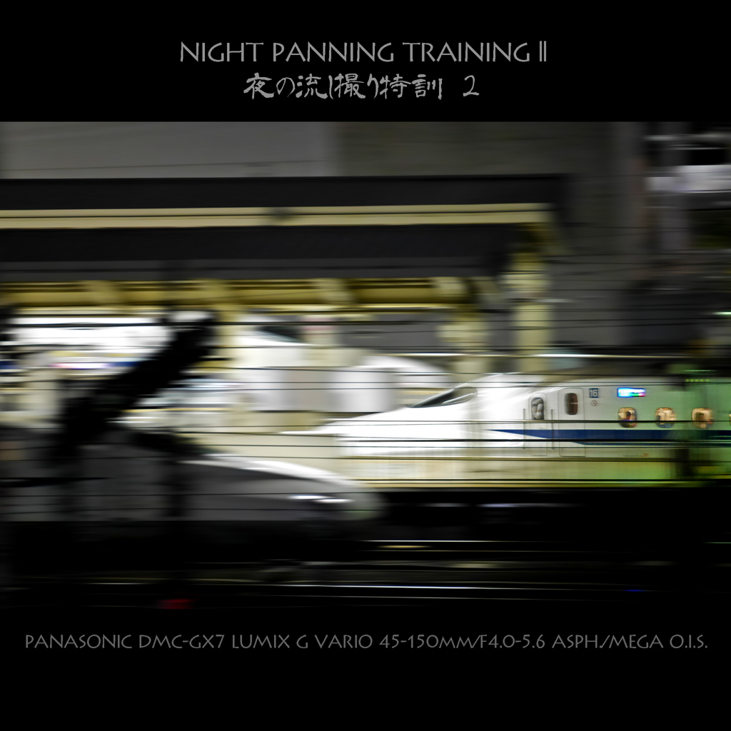 NIGHT PANNING TRAINING II   夜の流し撮り特訓 ２