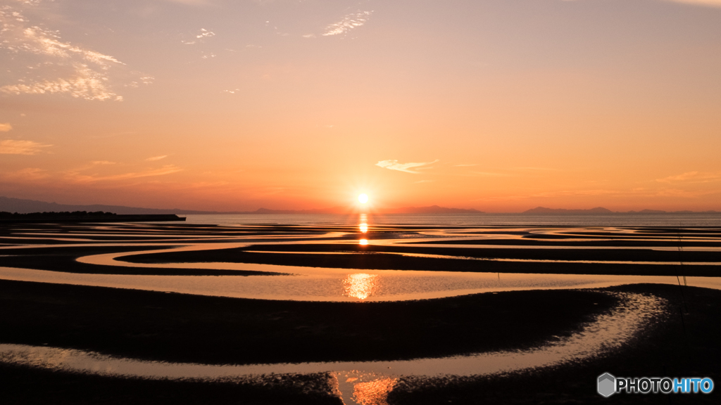 真玉海岸の夕景（２）
