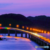 黄昏の角島大橋