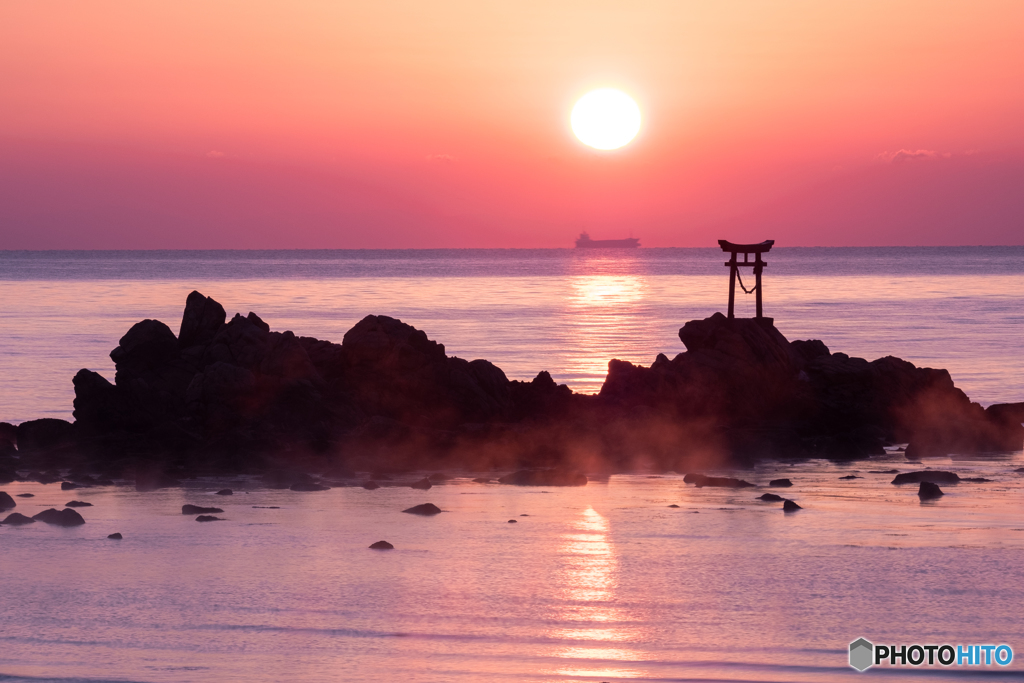 奈多海岸の夜明け（３）