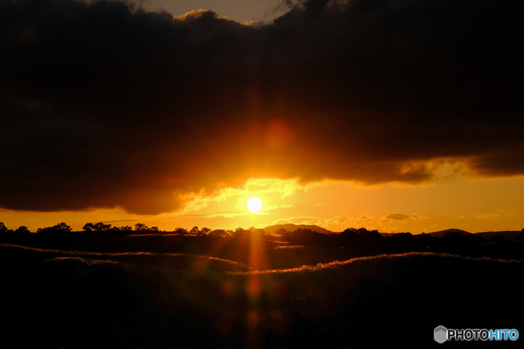 阿蘇北外輪山の夕景 #1